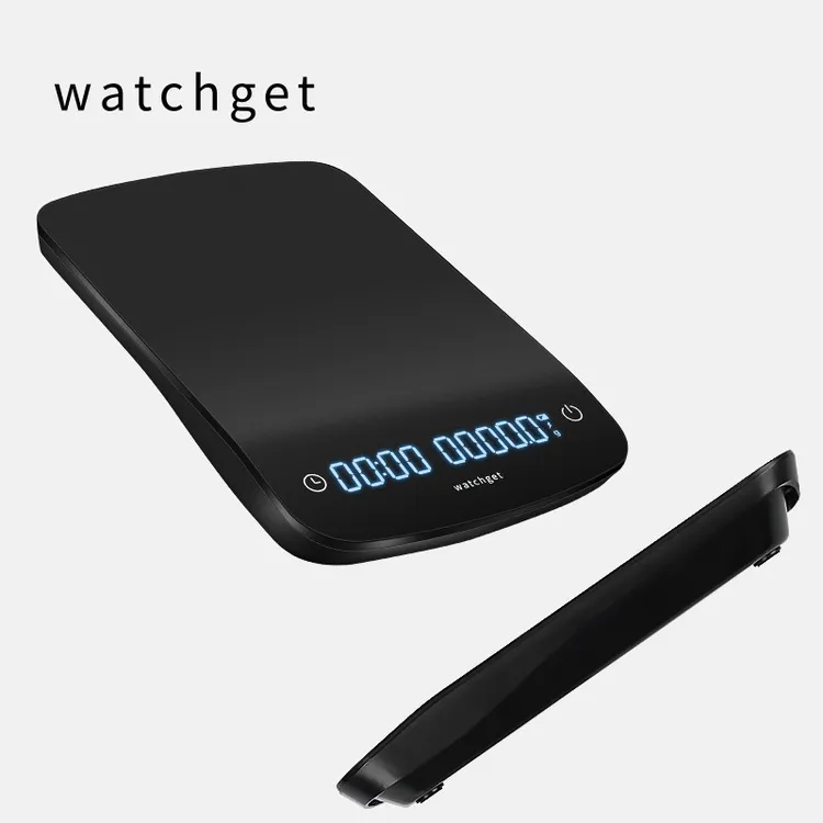 watchget 咖啡电子秤 意式手冲专用工具带计时烘焙克称重量器充电