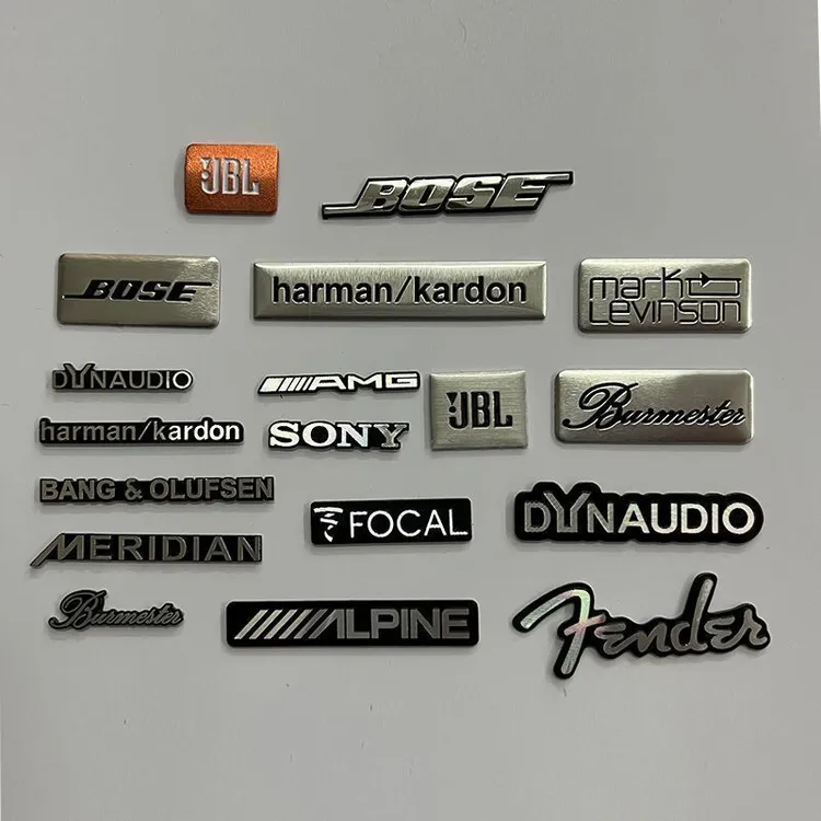 适用于哈曼卡顿BOSS汽车音响贴标博士丹拿音响罩装饰标马克莱文森
