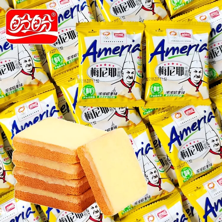 9-10月产新货盼盼梅尼耶干蛋糕面包干饼干松脆涂层美味奶香酥脆