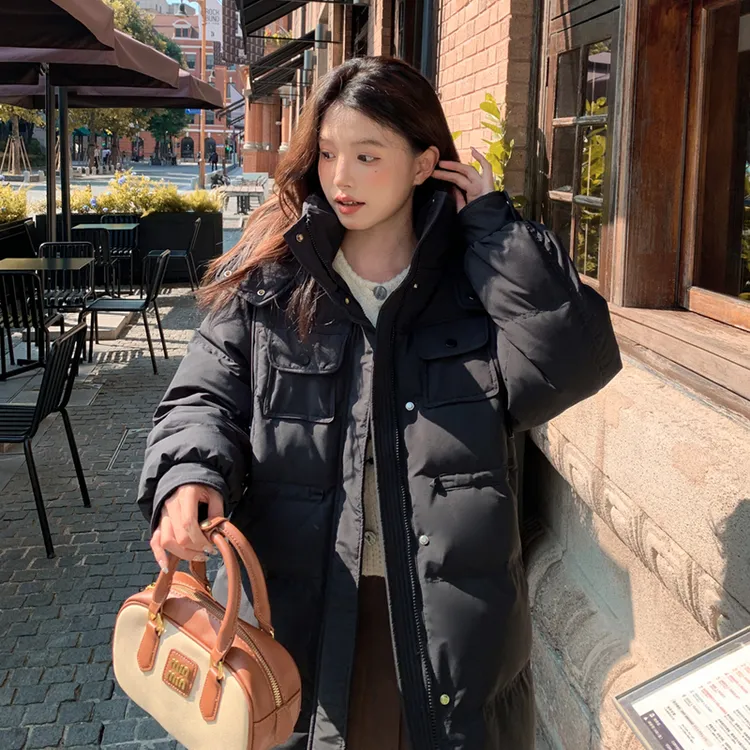 DEJIBVU/大季保暖羽绒服加肥加大码女显瘦不臃肿胖mm气质短款8817