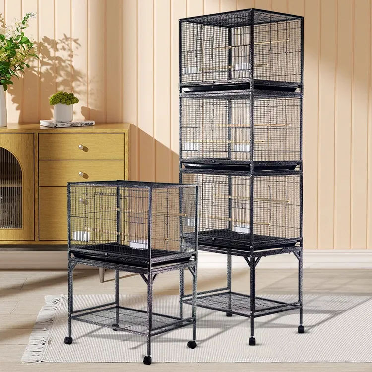 宠笼迪多层鸟笼鹦鹉笼子牡丹别墅虎皮玄凤大空间特大型多层群养鸟