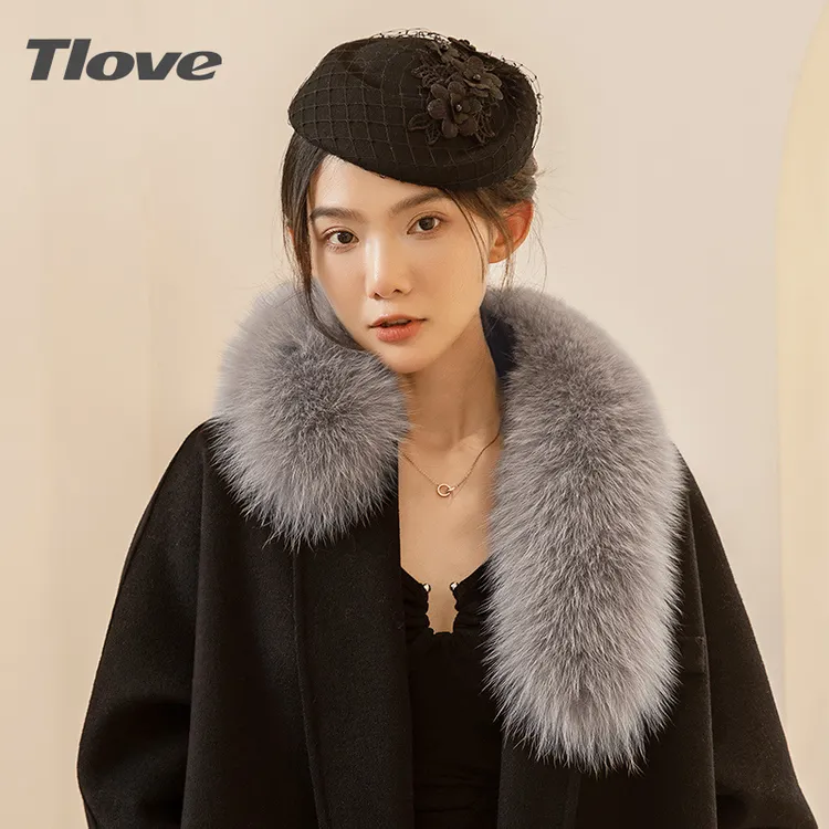 1760新款百搭时尚潮流出游逛街休闲魅力优雅气质女士狐狸毛围巾