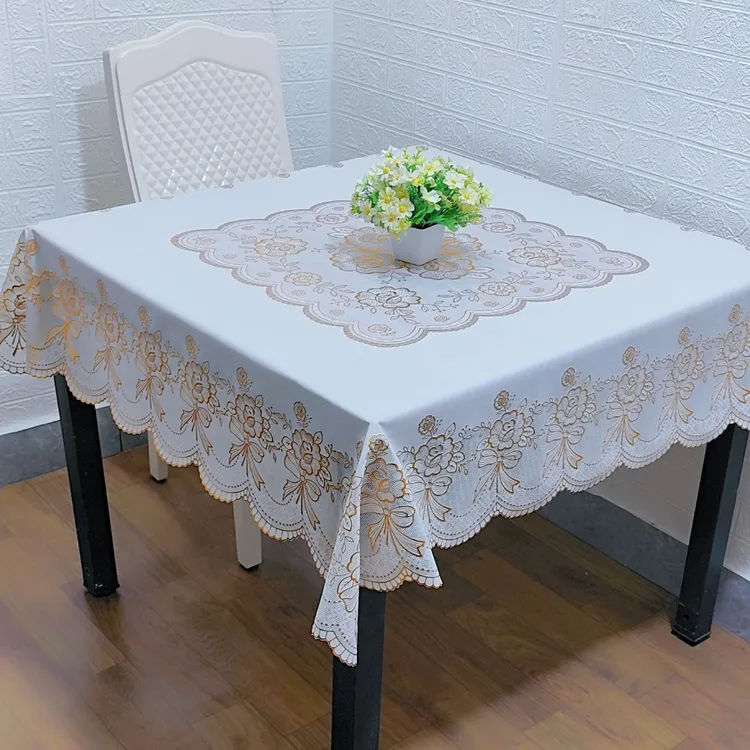 加厚八仙桌正方形塑料桌布防烫免洗台布餐桌布麻将茶几桌盖布