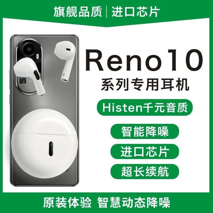 适用opporeno10/10pro+十无线蓝牙耳机专用大电量高端主动降噪
