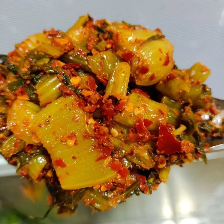 云南大理巍山新鲜腌菜 酸辣下饭 气柱袋密封包装发货