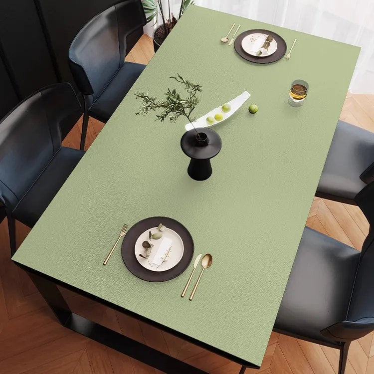 简约纯色皮革桌垫防水防油免洗隔热餐桌桌布茶几垫子桌面保护垫