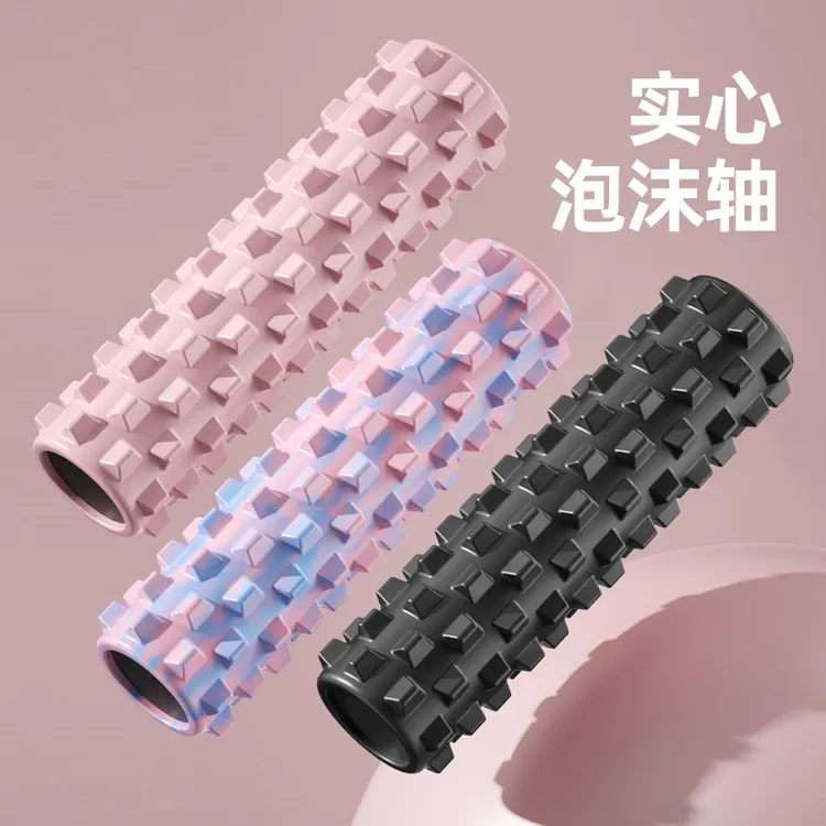 瑜伽柱筋膜柱按摩轴肌肉放松狼牙棒泡沫轴滚轴男士健身舒缓腿部