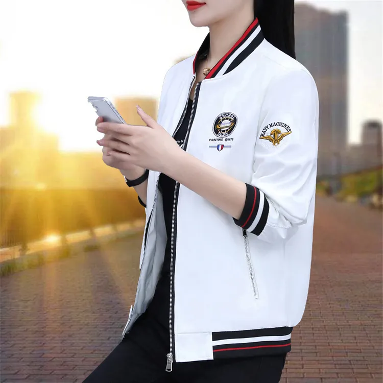【官方品牌】新款短外套女春秋2025新款时尚百搭棒球服夹克休闲上衣