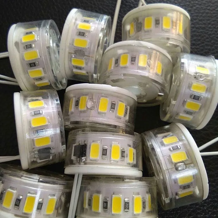 欧式吊灯led芯灯泡玉石灯光源免驱灯臂配件指环天使眼220v直插式