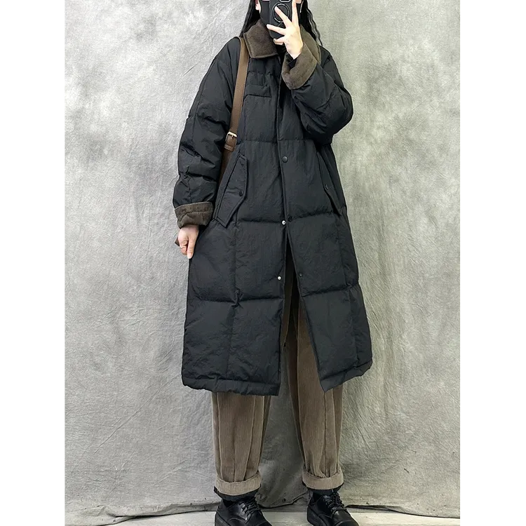 2024年新款冬中长款羽绒 棉袄韩系小个子超好看棉衣棉服女外套潮