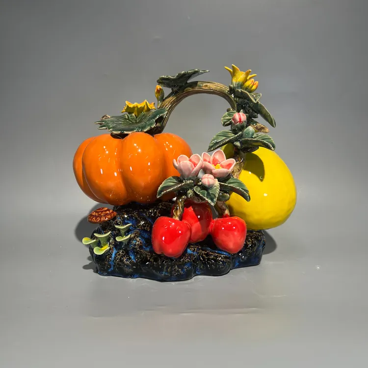 【【金玉满堂】精品石湾公仔摆件 长26高24厘米事事如意工艺品客厅