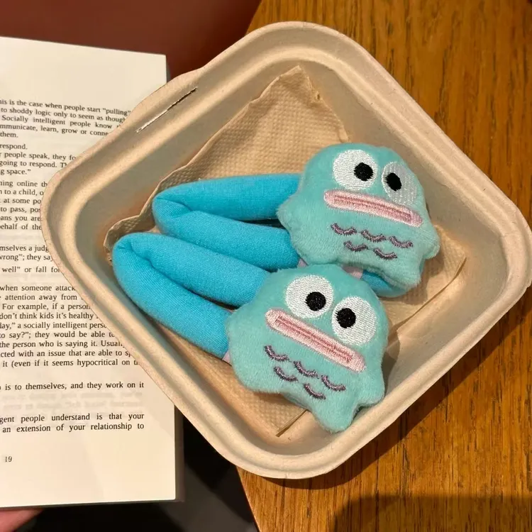 小丑鱼公仔发夹毛绒绒公仔少女心BB夹甜妹碎发刘海夹发卡