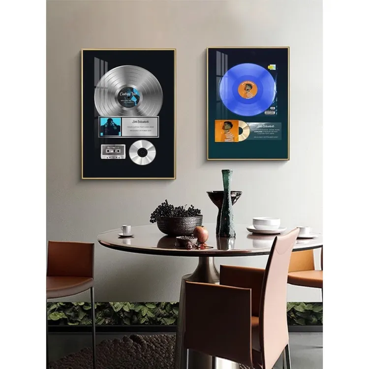 黑胶唱片高级感挂画音乐餐厅唱片专辑封面客厅咖啡馆装饰书房壁画