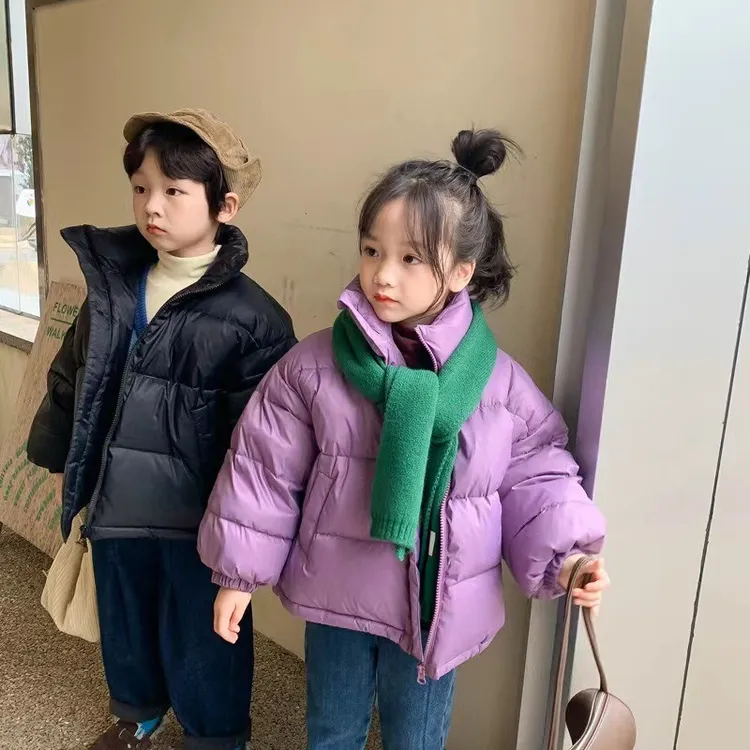 立领棉服面包服2025时尚加厚保暖韩版秋冬冬季短款儿童棉服
