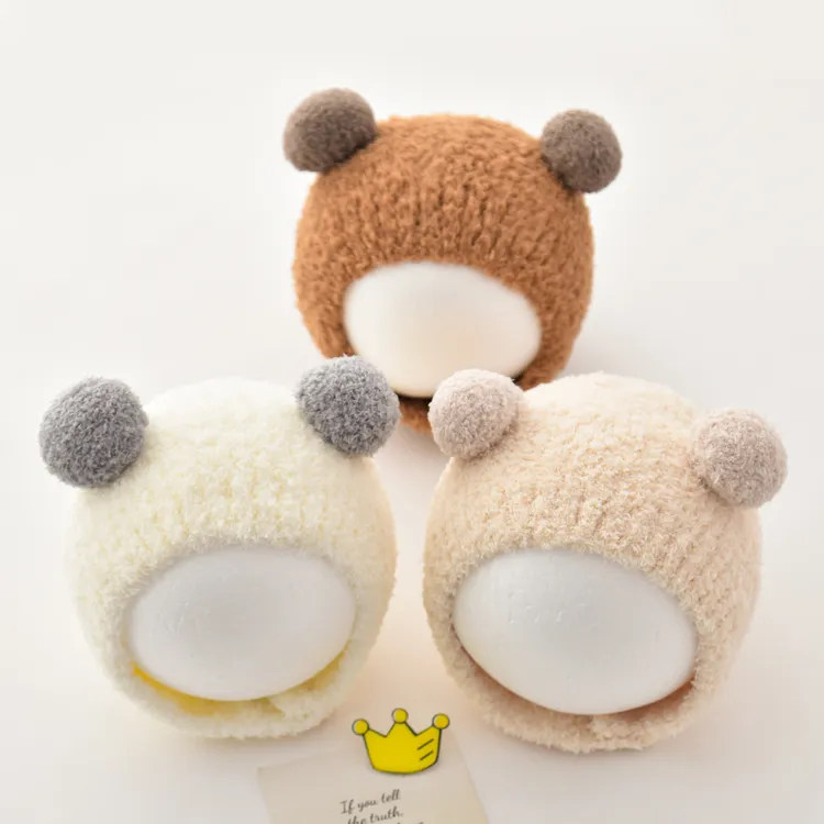 婴儿帽子宝宝秋冬款包头帽可爱超萌初生婴幼儿保暖男宝女宝护耳帽