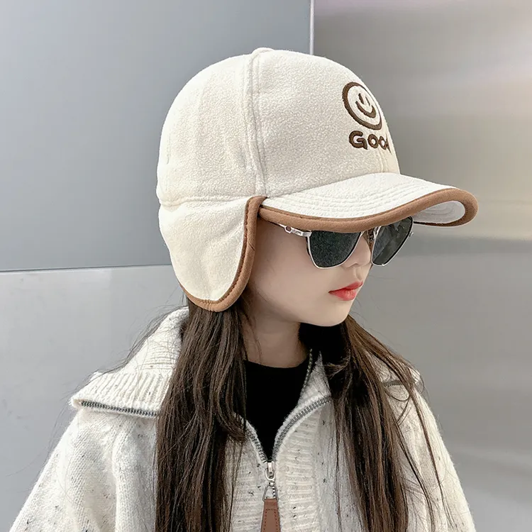 儿童帽子冬季护耳男童雷锋帽宝宝鸭舌保暖防风防寒男女小孩棒球帽