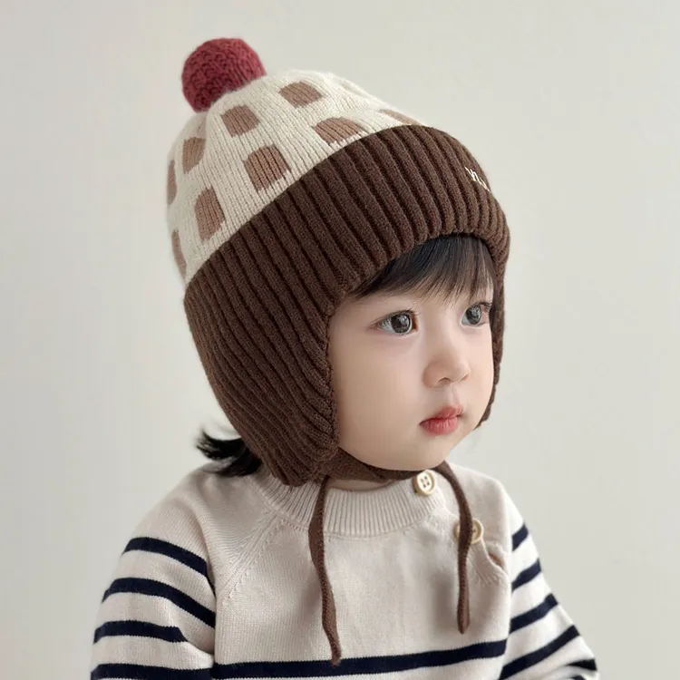 儿童帽子男孩2025新款秋冬季男1岁宝宝冬季帽子男童护耳冬天女童2