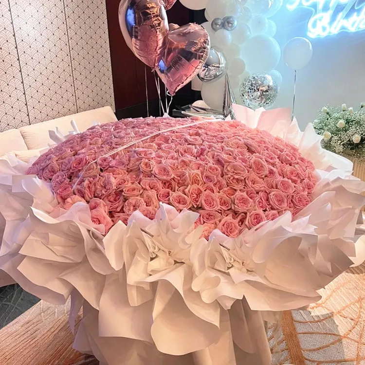 99/199朵红粉玫瑰花束订购生日鲜花速递全国同城配送附近花店团购