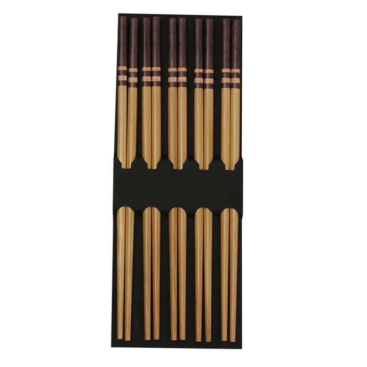 水晶点头楠竹筷子24cm家用中式筷子不易发霉防滑高档竹筷子防霉