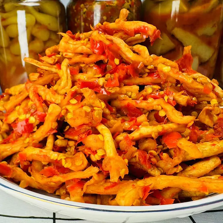 广西桂林土特产农家新鲜手工腌制萝卜干香辣剁椒脆萝卜丁下饭菜