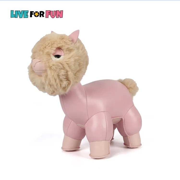 玩宠 萌宠 · 羊驼手工皮质环保皮高端玩偶生日礼物儿童网红公仔