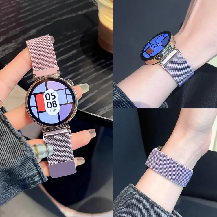 米兰尼斯磁吸GT5华为GT4手表表带GT3pro金属watch新款男女fit适用