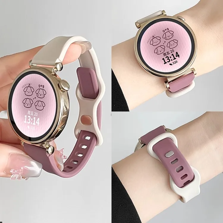 小蛮腰蝴蝶扣GT6华为GT54手表带硅胶3pro高级感watch5男女fit适用