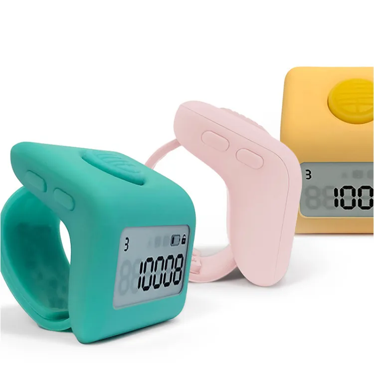 万物三千小千计时尚计数器计数器迷你记数器可充电夜光9通道