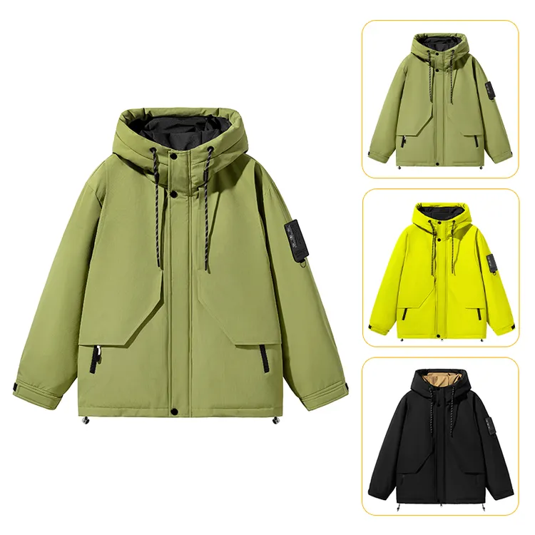 2024外套冬季新款休闲户外连帽加厚防风保暖情侣款宽松百搭上衣