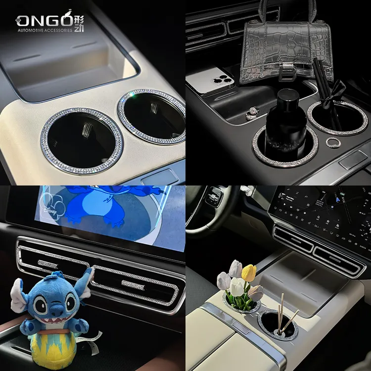 ONGO形动适用理想L9内饰装饰L8出风口水晶钻改装L7方向盘车标贴钻