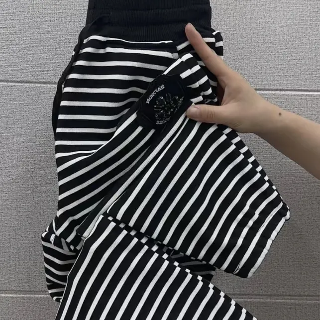 9982#条纹休闲裤