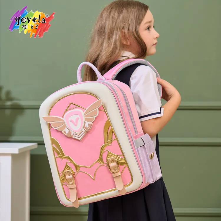 小女孩书包小学生一二三年级冰雪爱莎公主女童立体出游包儿童礼物