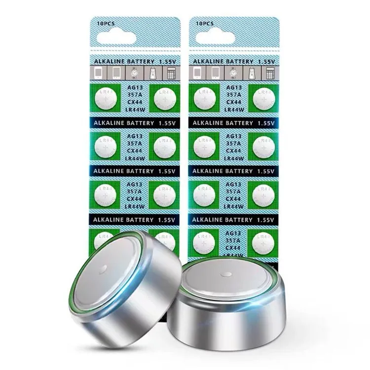 LR44纽扣电池 电子AG13 A76玩具LR44W遥控器357A钮扣式小电池耐用
