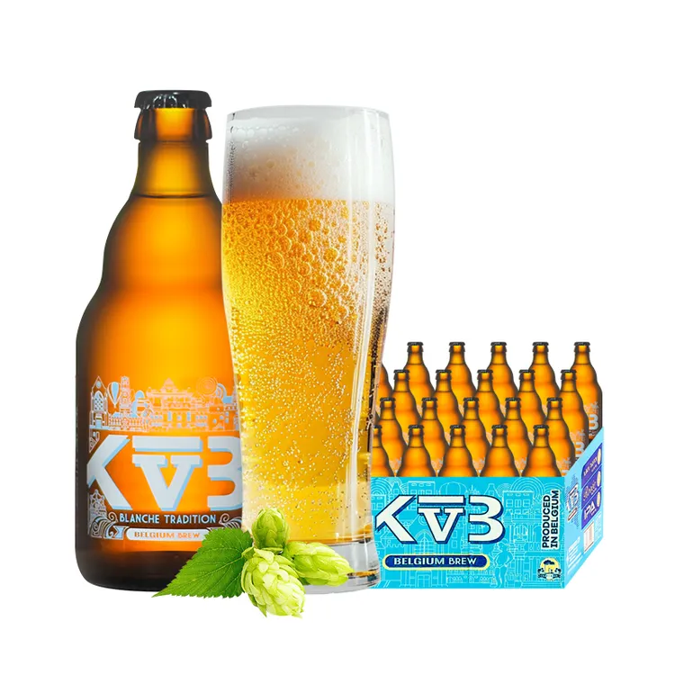 临期比利时原装进口布雷帝国小麦白啤酒330ml*24瓶装整箱