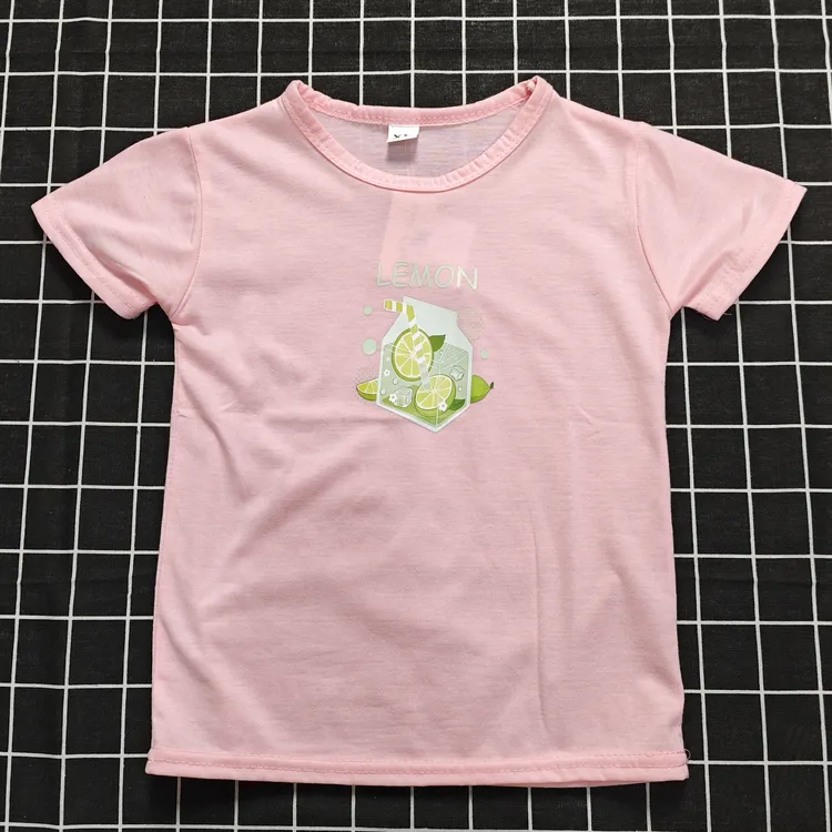 坎波洛夏日甜美柠檬套装儿童t恤