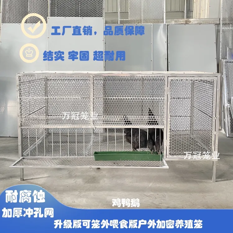 笼外喂食捡蛋加笼结实牢固户外养殖笼安装鸭笼鹅笼家禽笼防黄鼠狼