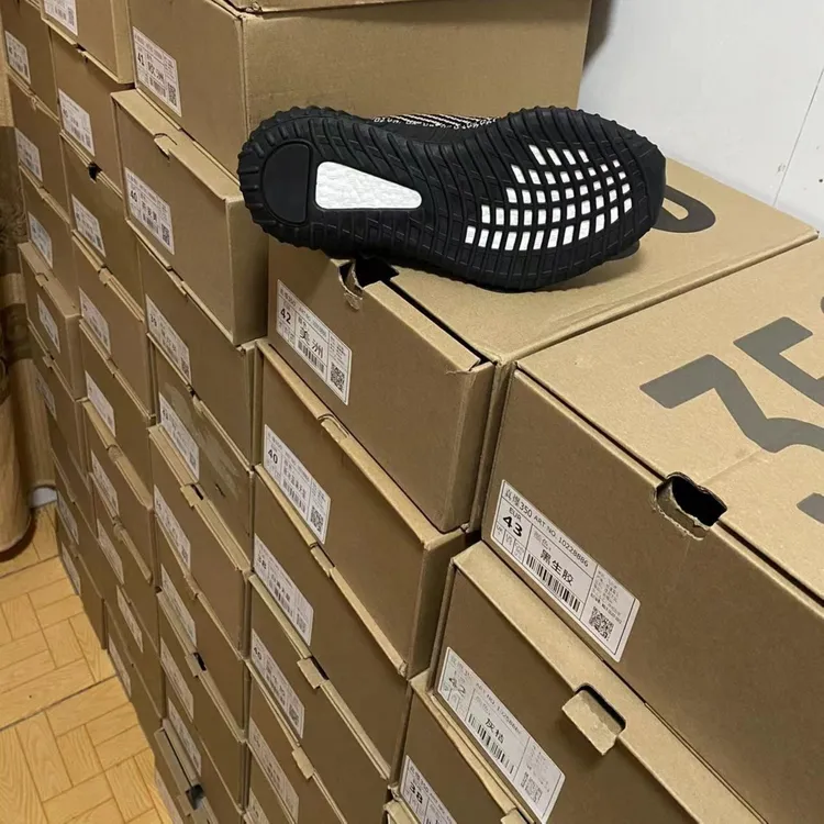 椰子鞋350秋冬百搭透气网面飞织厚底时尚休闲真爆鞋底椰子350情侣
