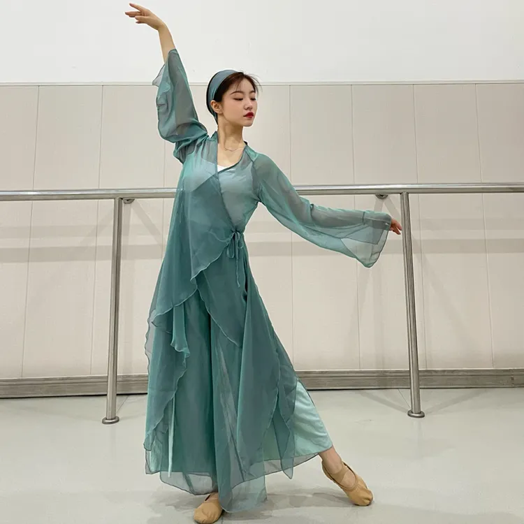 【岚奕】古典舞舞蹈服装古风练功中国风身韵纱衣新款飘逸女表演服