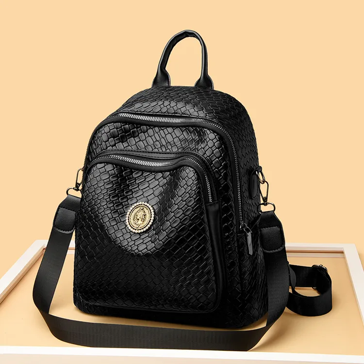 2024新款双肩包网红时尚休闲百搭多功能双肩包B-L-009