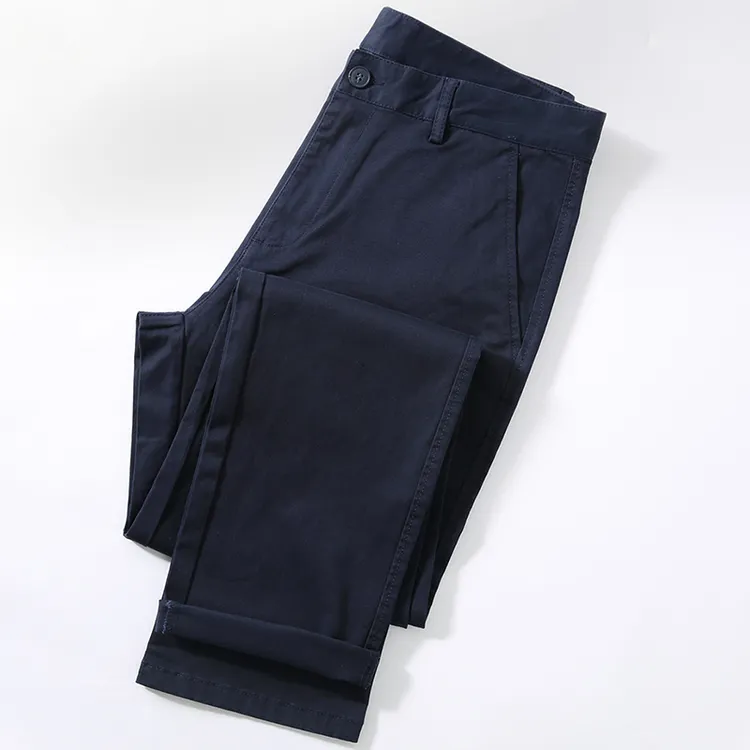 老爷车春秋季百搭男士青年日常简约弹力休闲裤男宽松直筒长裤子