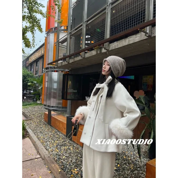 小喔BB【留洋千金】高级咩咩呢子大衣