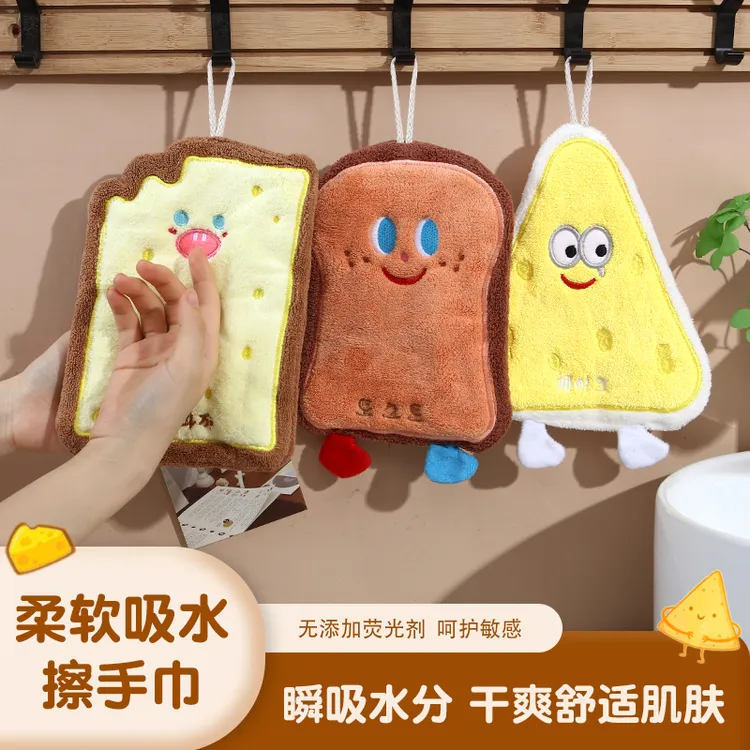 挂式吸水手巾加厚速干手布卫生间厨房毛巾面巾手帕