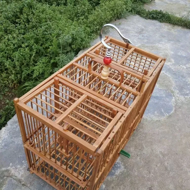 画眉斑鸠四门机关鸟笼自动机关画眉鸟笼打笼踏笼甘肃青海不包邮