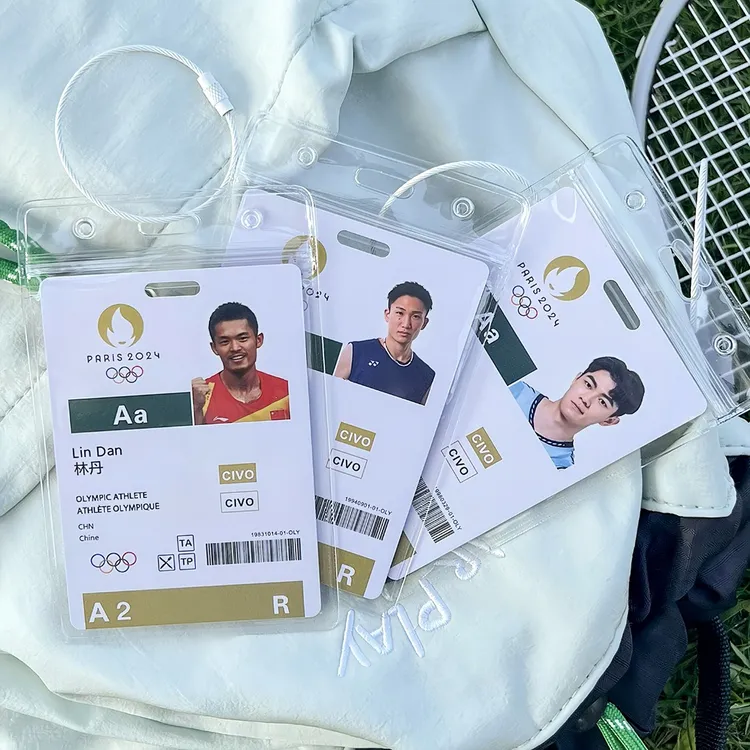桃田贤斗林丹礼物羽毛球巴黎球星参赛周边卡书包球员卡高质量