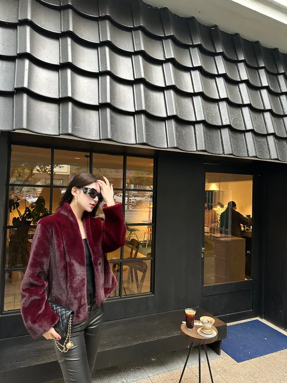 DIDI 定制迷醉冬月高级勃垦地红短款草草