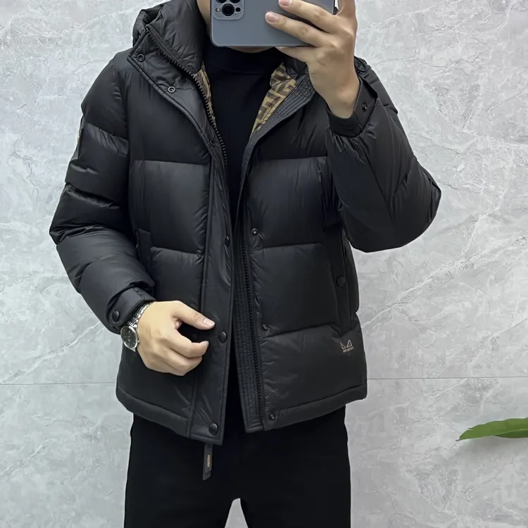 冬季新款男士高端欧货定制轻奢时尚加厚帽款外套男款