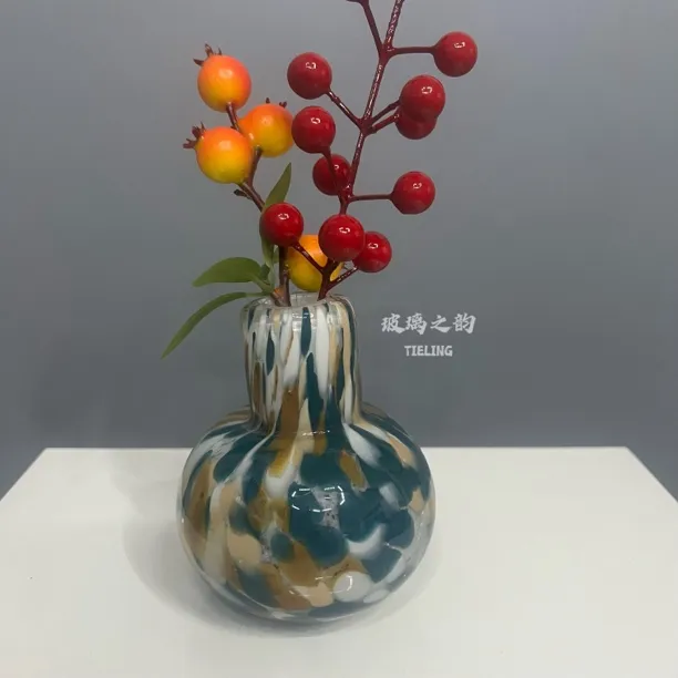 【中古】Vintage中古琉璃花瓶台面小花瓶复古风家居装饰摆件