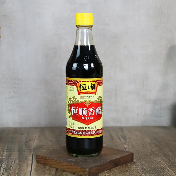 恒顺香醋500ml家用炒菜凉拌饺子蘸料醋食用醋陈醋炒菜家用调料