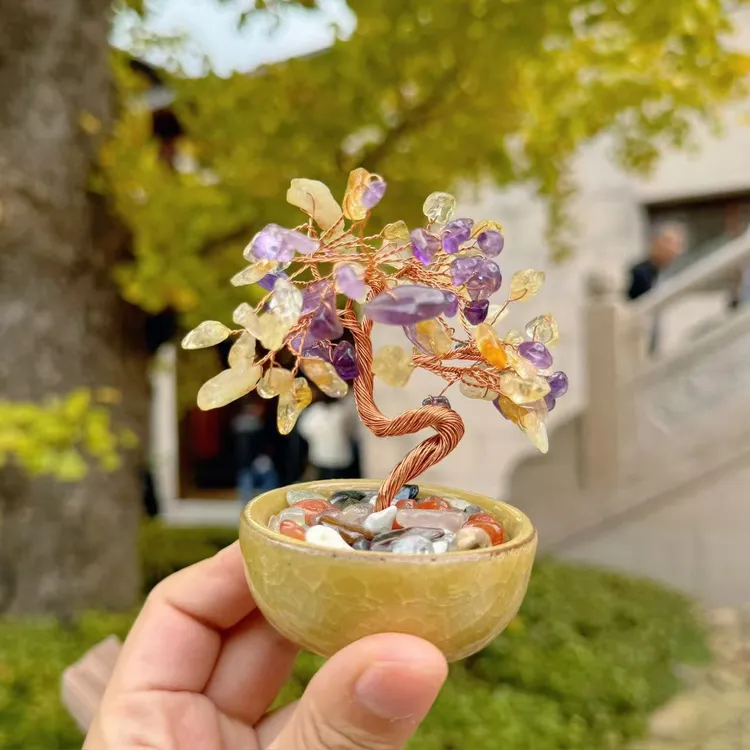 新【蒸蒸日上】小才迷的爱 黄水水富桂树 桌面才才摆件  7025