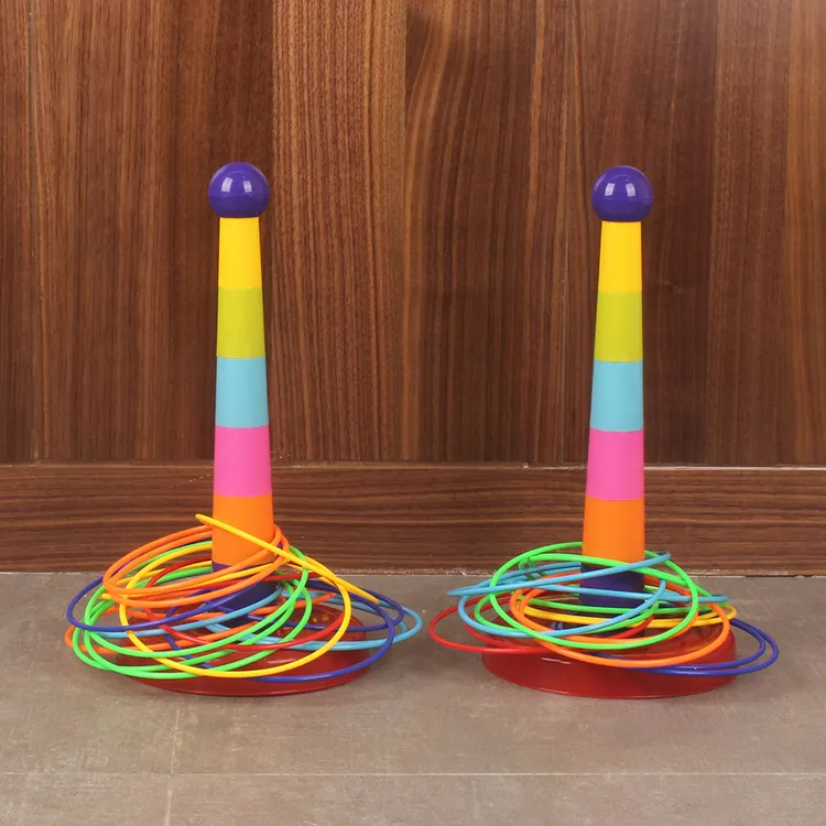 儿童套圈圈益智套塔室内室外休闲比赛幼儿园玩具亲子互动投掷游戏